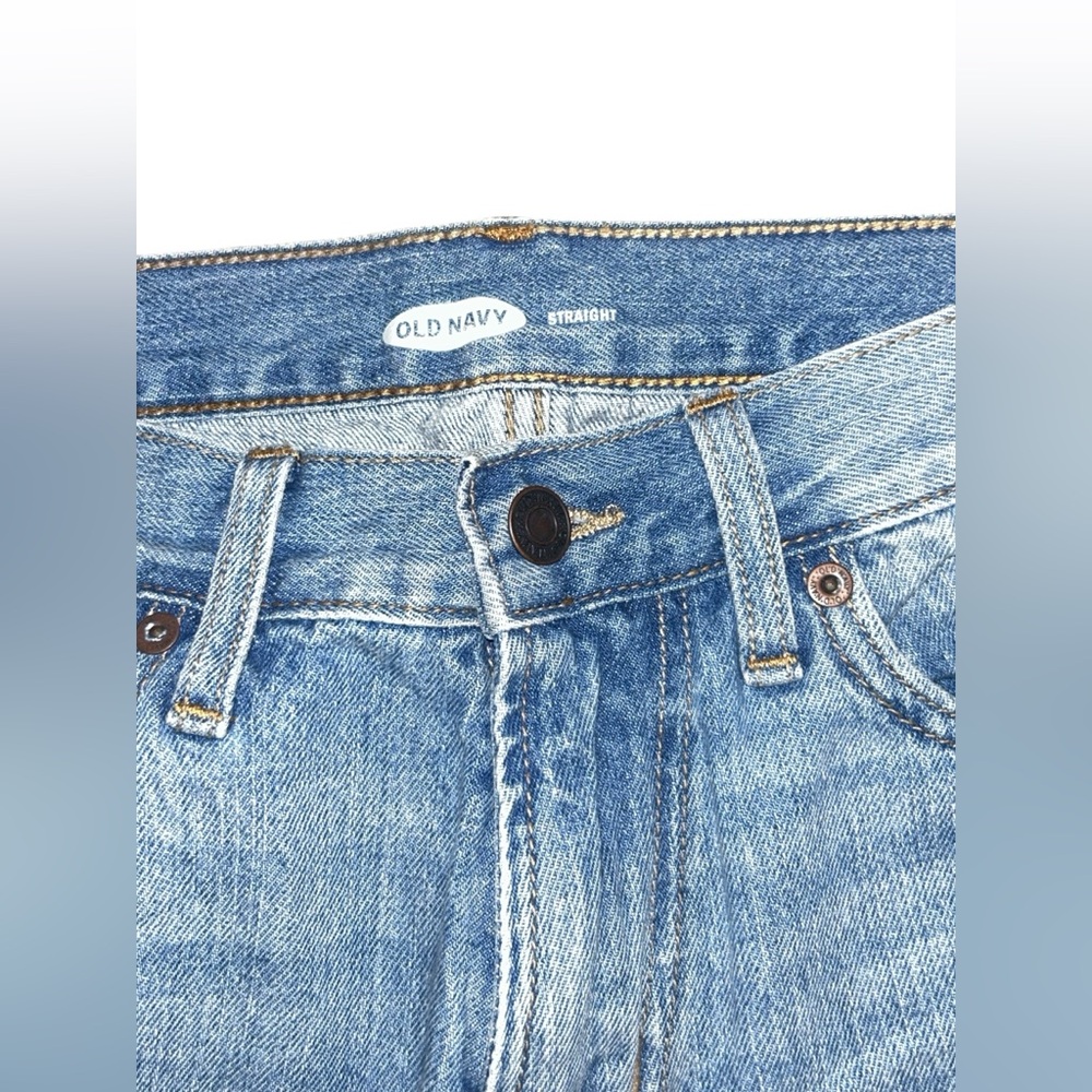 Old Navy • 28 x 30 Men’s Jeans, Straight Leg, Light Wash, EUC - Picture 3 of 6